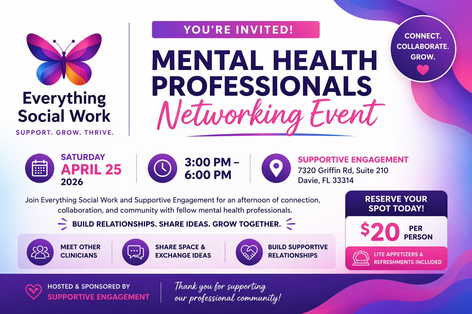 Mental Health Professionals Networking Event